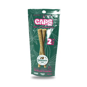 CAPS 2 Pack THC-A Prerolls 2g Total – Girl Scout Cookies Sativa