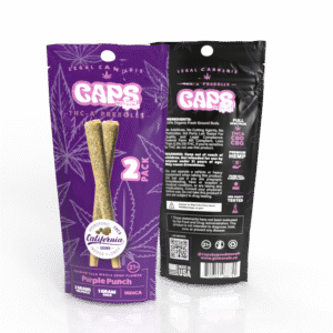 CAPS 2 Pack THC-A Prerolls 2g Total – Purple Punch Indica