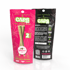 CAPS 2 Pack THC-A Prerolls 2g Total – Watermelon Gushers