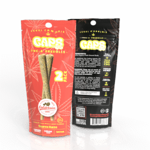 CAPS 2 Pack THC-A Prerolls 2g Total – Guava Haze Sativa