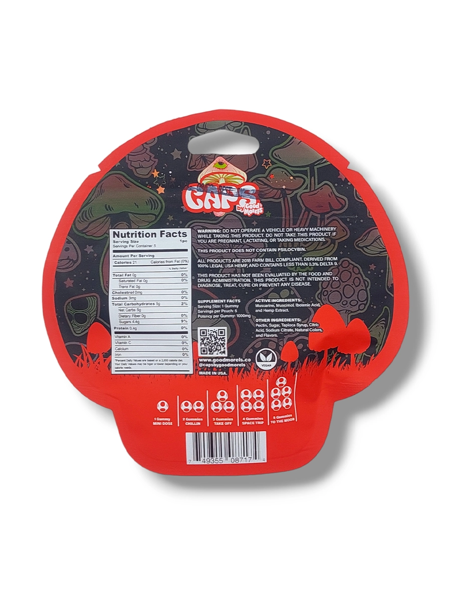 footer-02 Strawberry Dream CAPS By Good Morels Magic AmanitaD9 Nano Gummies 5000mg Back